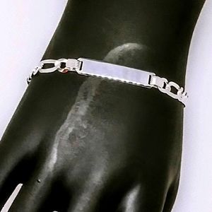 8 inch sterling silver ID bracelets